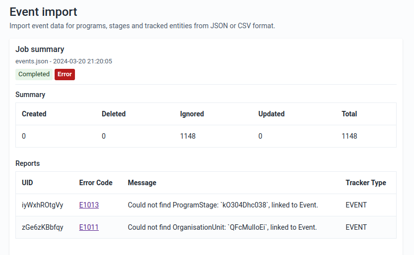 Improved error reports in v41+